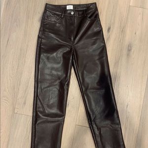 ARITZIA MELINA LEATHER PANTS. SET PRICE